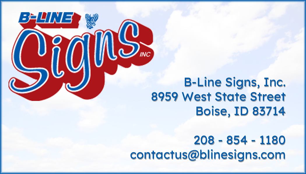B-Line Signs Inc Boise Idaho Contact Information