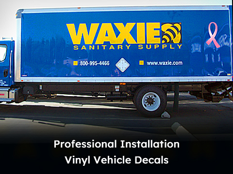 Professionally Installed Vinyl Vehicle Decals